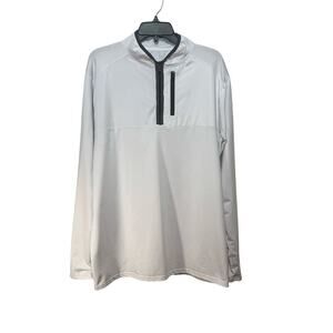 LIBERTY PRO Men’s White long sleeve 1/4 zip shirt. Size XL